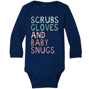 Scrubs Gloves And Baby Snugs Baby Long Sleeve Bodysuit