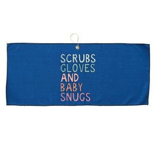 Scrubs Gloves And Baby Snugs Large Microfiber Waffle Golf Towel