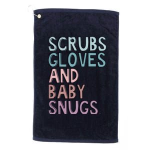 Scrubs Gloves And Baby Snugs Platinum Collection Golf Towel