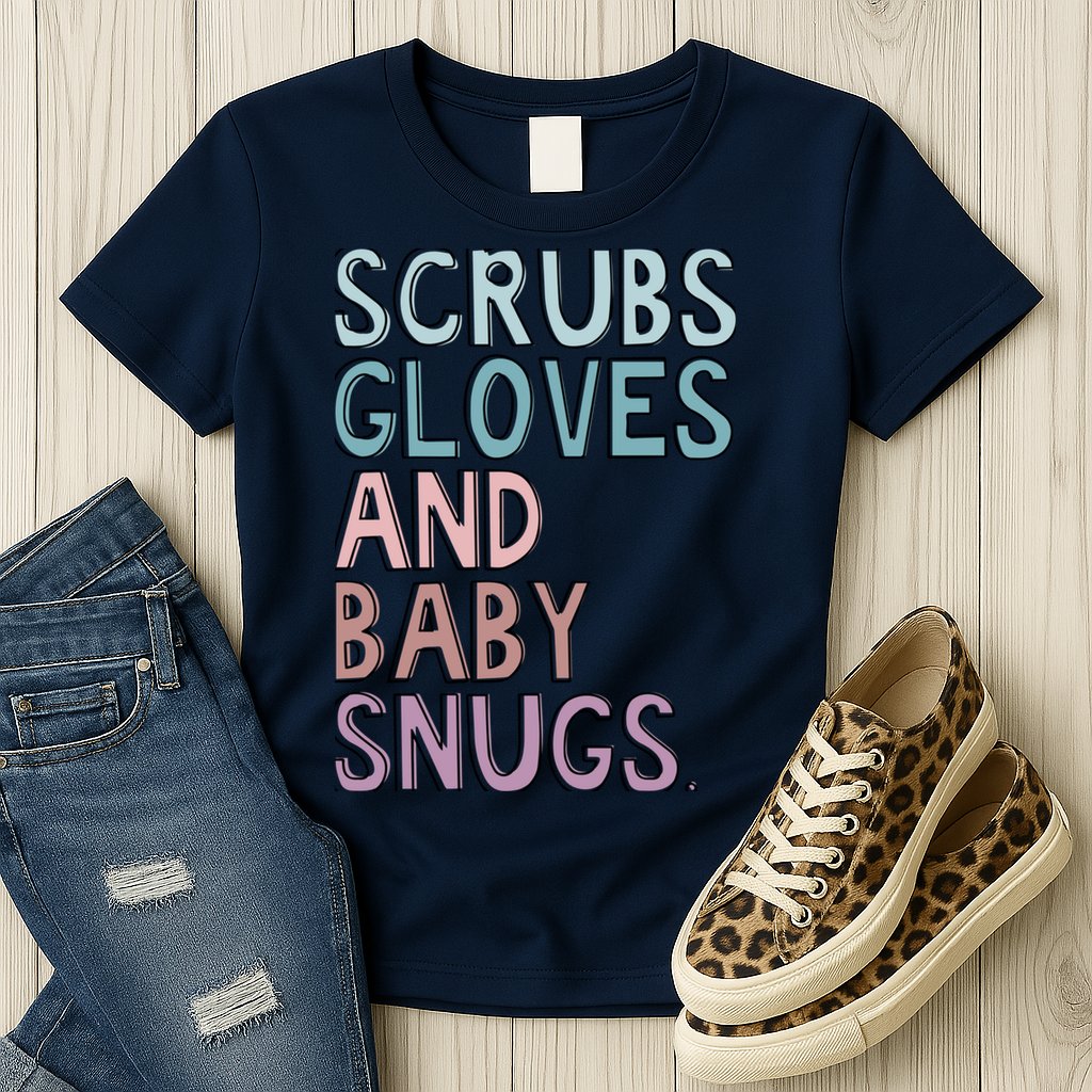Scrubs Gloves And Baby Snugs Womens T-Shirt