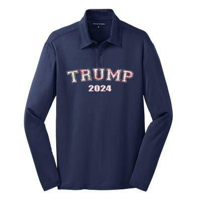 Soft Girl Aesthetic Trump Floral Republican Silk Touch Performance Long Sleeve Polo