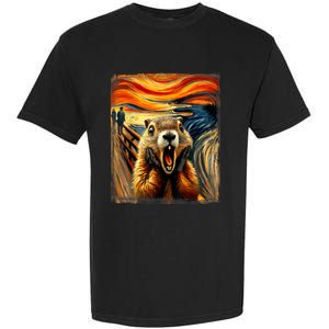 Scream Groundhog | Artistic Groundhog Day Garment-Dyed Heavyweight T-Shirt