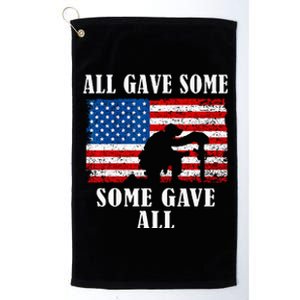 Some Gave All Memorial Veterans Day Partiotic USA Military Platinum Collection Golf Towel