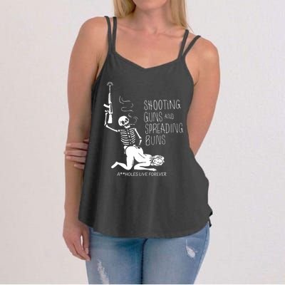 Shooting Guns And Spreading Buns Women's Strappy Tank