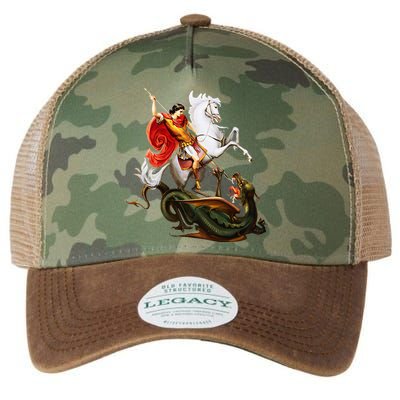 St. George And The Dragon England Catholic Saints Pray Legacy Tie Dye Trucker Hat