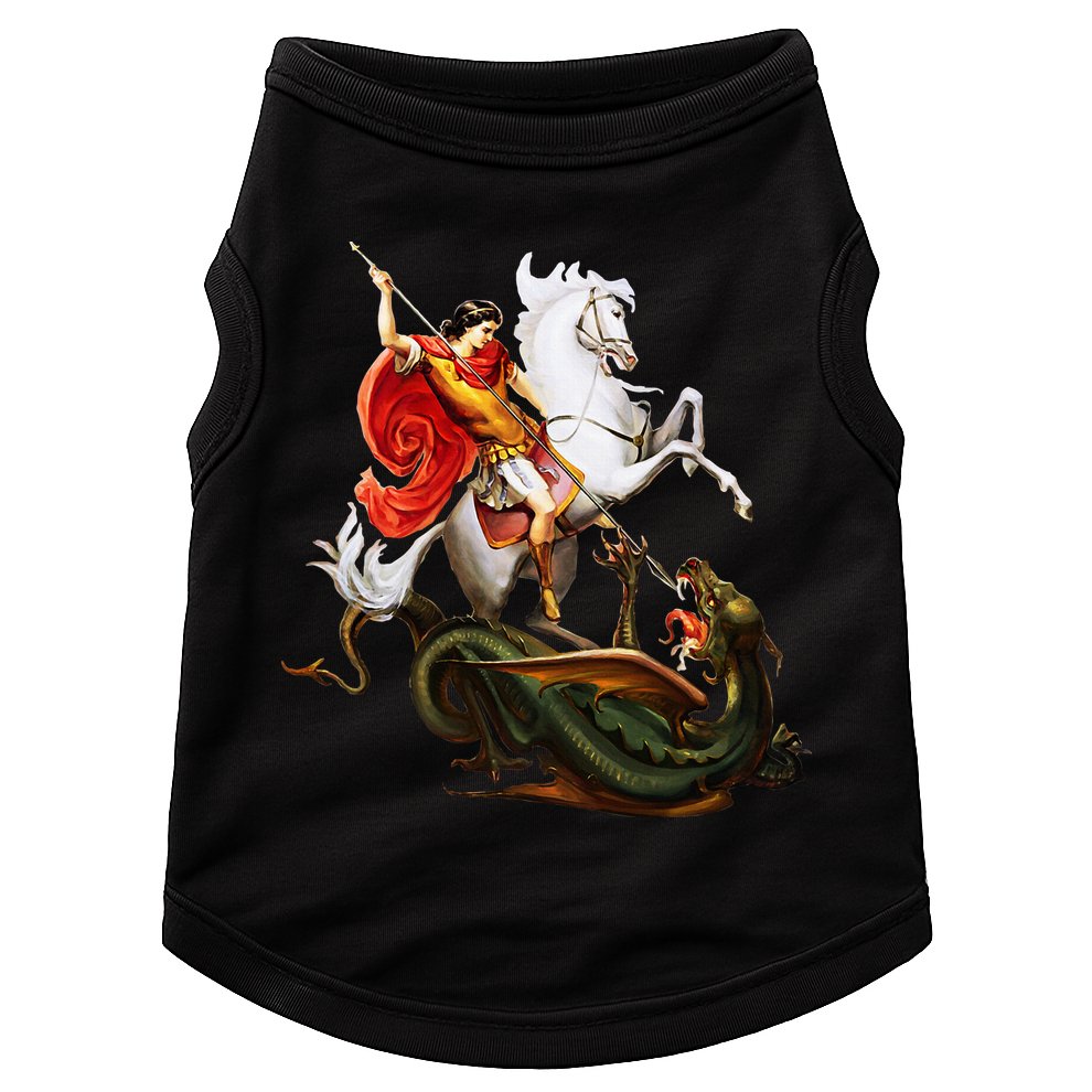 St. George And The Dragon England Catholic Saints Pray Doggie Tank