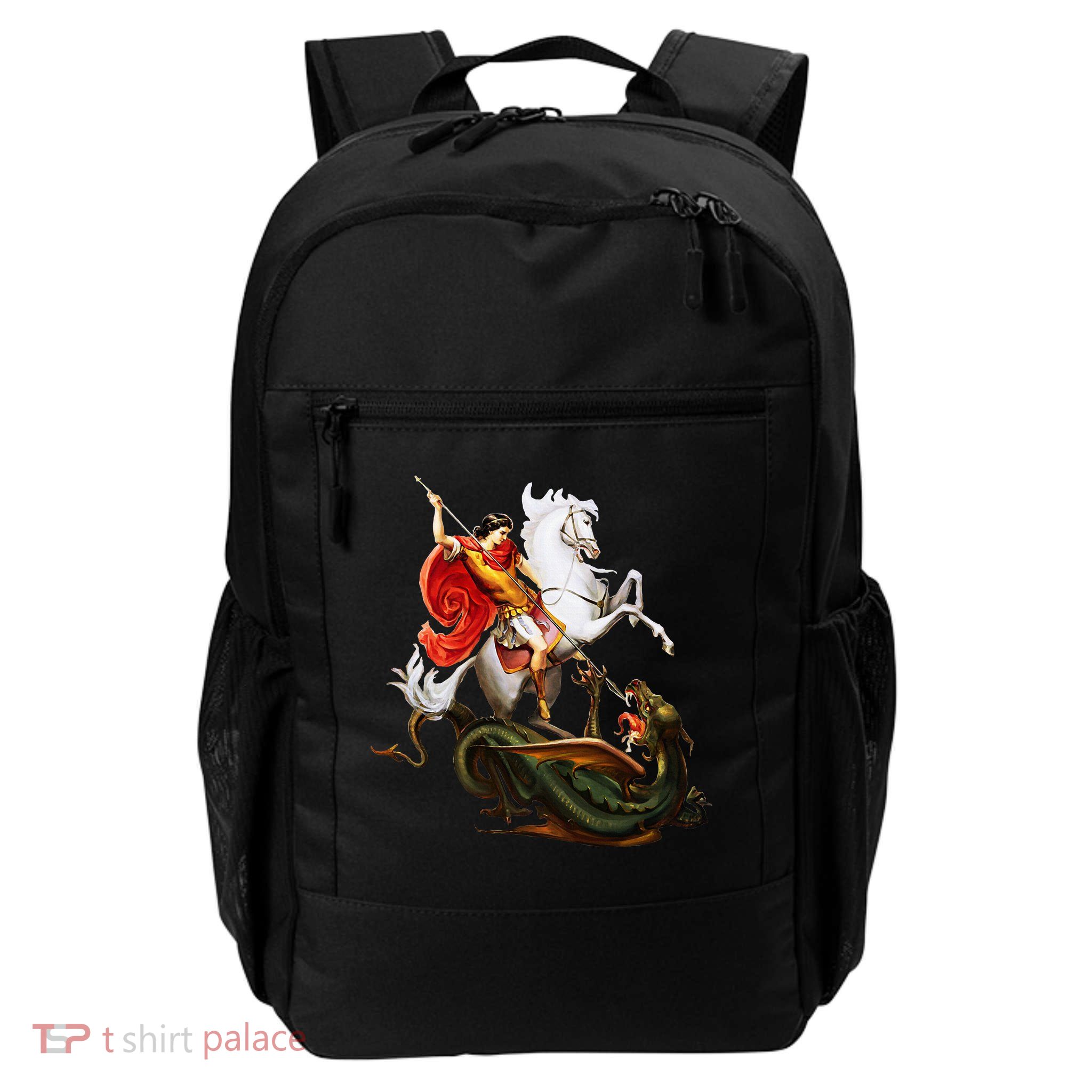 St. George And The Dragon England Catholic Saints Pray Backpack