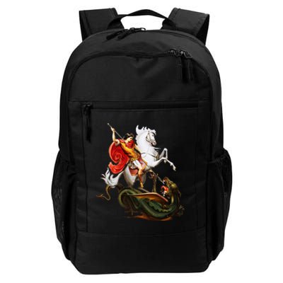 St. George And The Dragon England Catholic Saints Pray Daily Commute Backpack