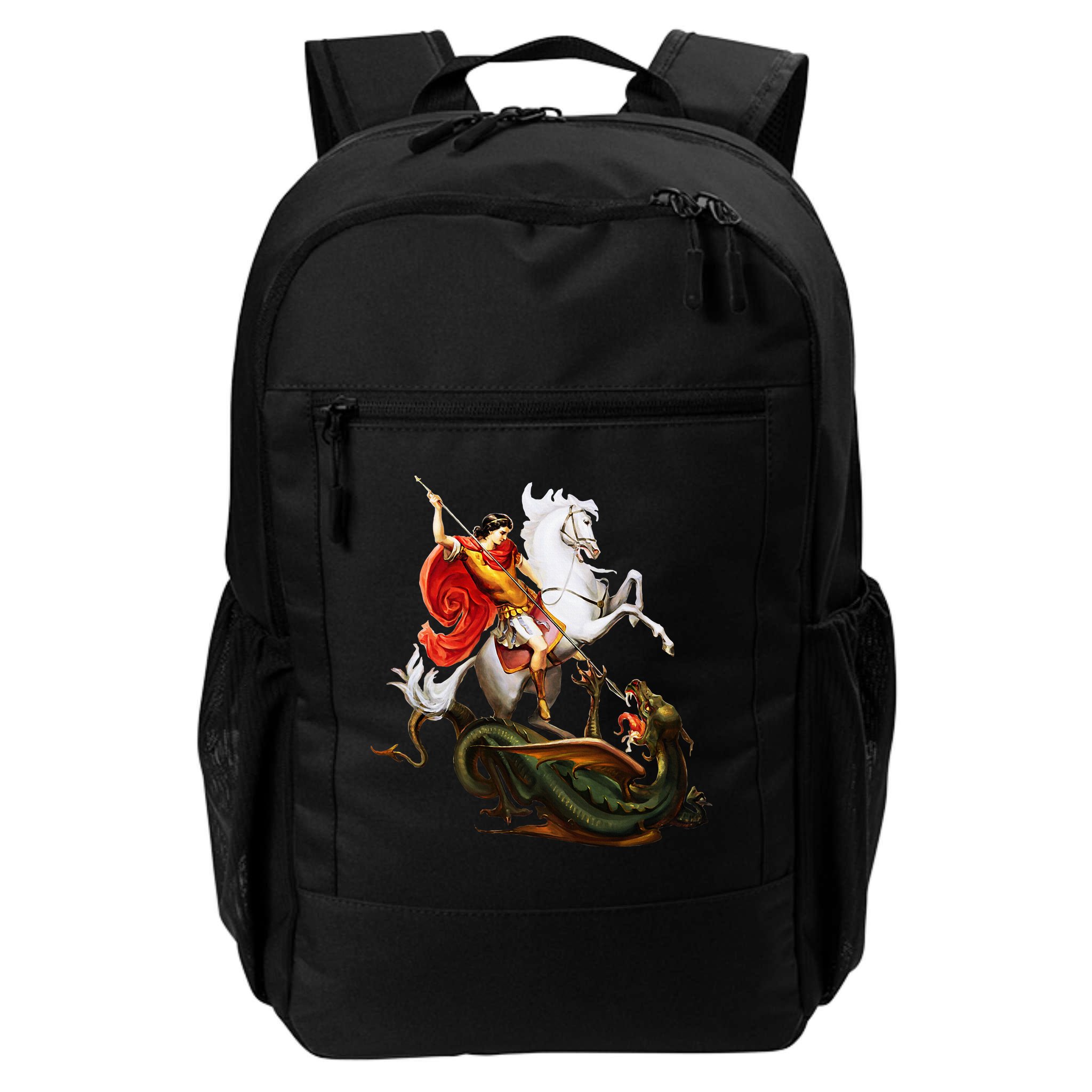 St. George And The Dragon England Catholic Saints Pray Backpack