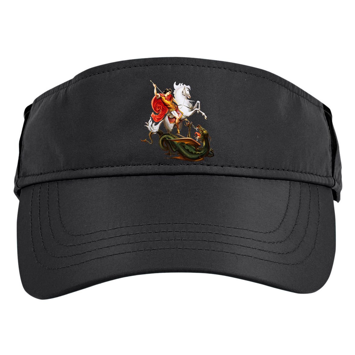 St. George And The Dragon England Catholic Saints Pray Adult Drive Performance Visor