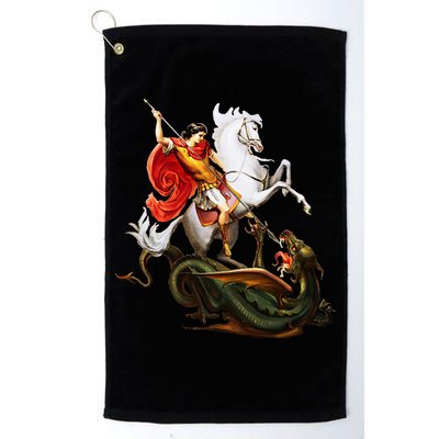 St. George And The Dragon England Catholic Saints Pray Golf Towel