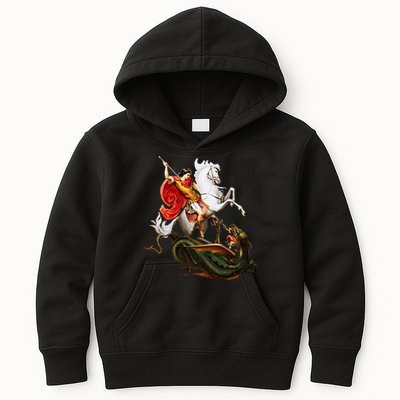 St. George And The Dragon England Catholic Saints Pray Kids Hoodie