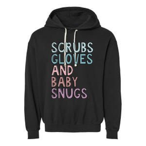 Scrubs Gloves And Baby Snugs Garment-Dyed Fleece Hoodie