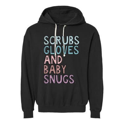 Scrubs Gloves And Baby Snugs Garment-Dyed Fleece Hoodie