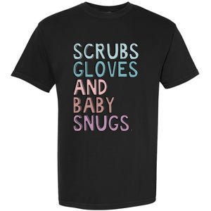 Scrubs Gloves And Baby Snugs Garment-Dyed Heavyweight T-Shirt