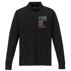 Scrubs Gloves And Baby Snugs Performance Long Sleeve Polo