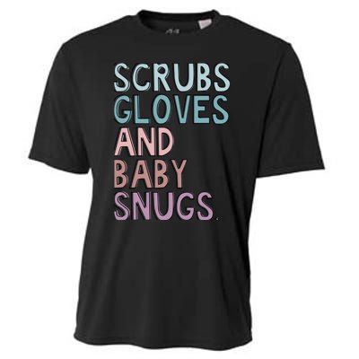 Scrubs Gloves And Baby Snugs Cooling Performance Crew T-Shirt