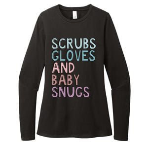 Scrubs Gloves And Baby Snugs Womens CVC Long Sleeve Shirt