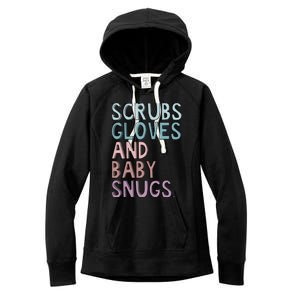 Scrubs Gloves And Baby Snugs Women's Fleece Hoodie