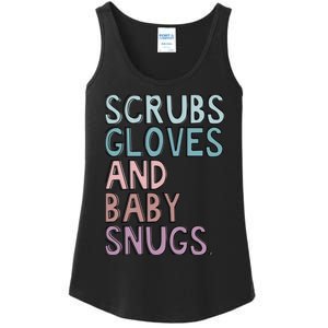 Scrubs Gloves And Baby Snugs Ladies Essential Tank