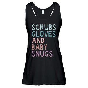 Scrubs Gloves And Baby Snugs Ladies Essential Flowy Tank