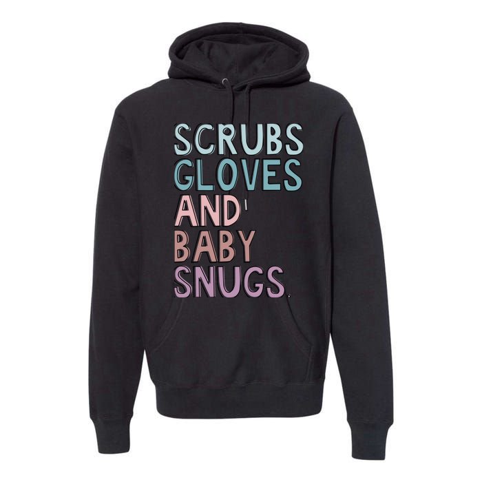 Scrubs Gloves And Baby Snugs Premium Hoodie