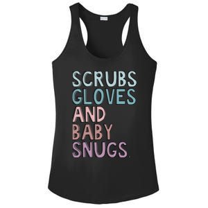 Scrubs Gloves And Baby Snugs Ladies PosiCharge Competitor Racerback Tank