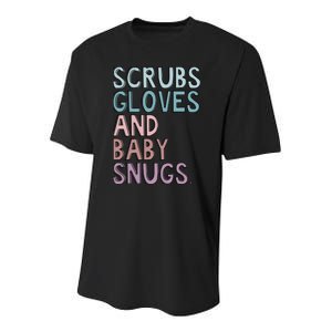 Scrubs Gloves And Baby Snugs Youth Performance Sprint T-Shirt