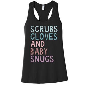 Scrubs Gloves And Baby Snugs Women's Racerback Tank