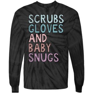 Scrubs Gloves And Baby Snugs Tie-Dye Long Sleeve Shirt