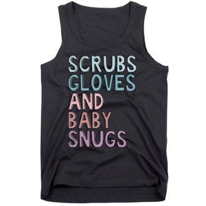 Scrubs Gloves And Baby Snugs Tank Top