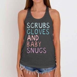 Scrubs Gloves And Baby Snugs Women's Knotted Racerback Tank