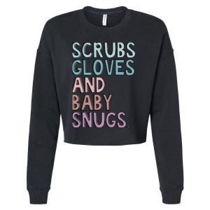 Scrubs Gloves And Baby Snugs Cropped Pullover Crew