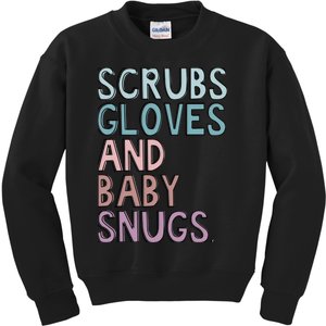 Scrubs Gloves And Baby Snugs Kids Sweatshirt