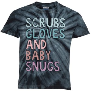 Scrubs Gloves And Baby Snugs Kids Tie-Dye T-Shirt