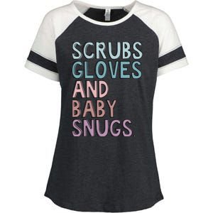 Scrubs Gloves And Baby Snugs Enza Ladies Jersey Colorblock Tee