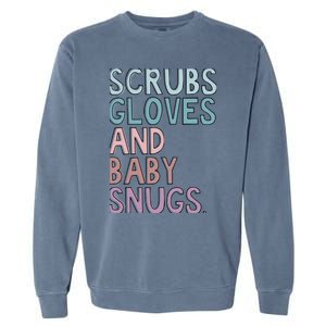 Scrubs Gloves And Baby Snugs Garment-Dyed Sweatshirt