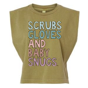 Scrubs Gloves And Baby Snugs Garment-Dyed Women's Muscle Tee