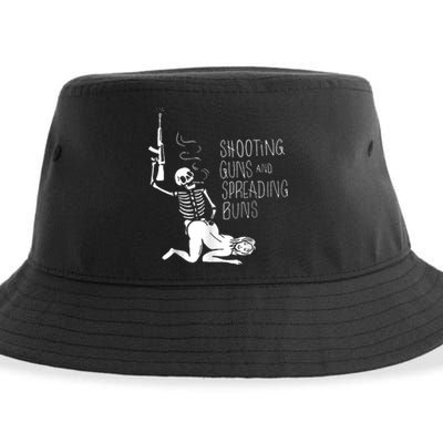 Shooting Guns And Spreading Buns Sustainable Bucket Hat