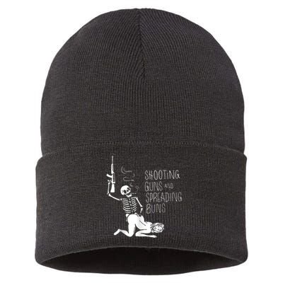 Shooting Guns And Spreading Buns Sustainable Knit Beanie