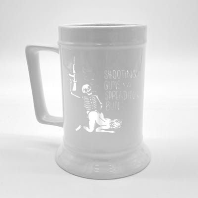 Shooting Guns And Spreading Buns Beer Stein