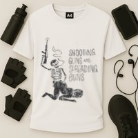 Shooting Guns And Spreading Buns Cooling Performance Crew T-Shirt