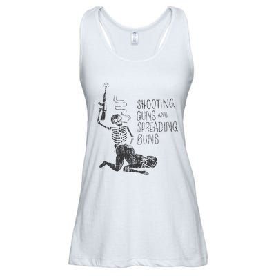 Shooting Guns And Spreading Buns Ladies Essential Flowy Tank