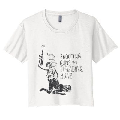 Shooting Guns And Spreading Buns Crop Top