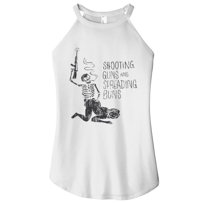 Shooting Guns And Spreading Buns Women's Perfect Tri Rocker Tank