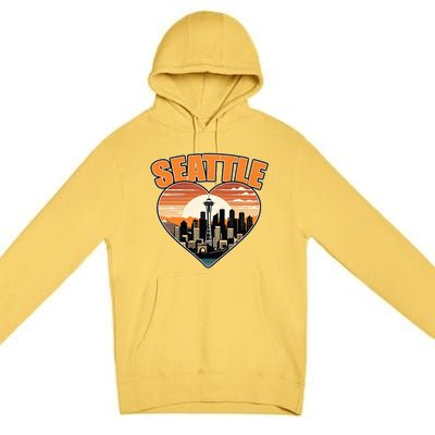 Seattle Gifts Apparel Souvenirs Usa Hiking Camping American Premium Pullover Hoodie