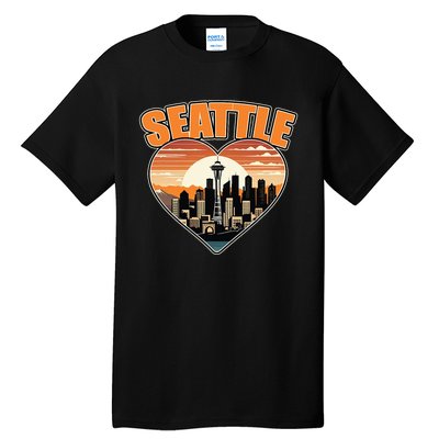 Seattle Gifts Apparel Souvenirs Usa Hiking Camping American Tall T-Shirt