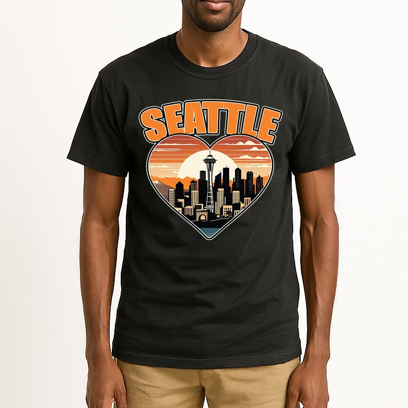 Seattle Gifts Apparel Souvenirs Usa Hiking Camping American Tall T-Shirt