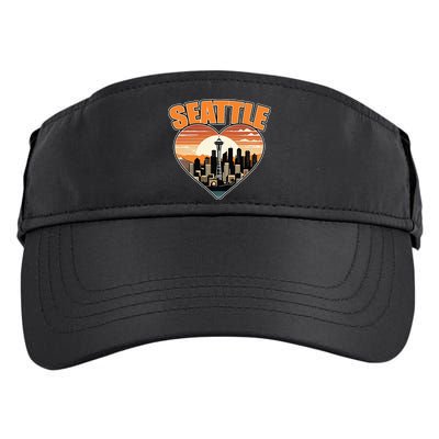 Seattle Gifts Apparel Souvenirs Usa Hiking Camping American Adult Drive Performance Visor