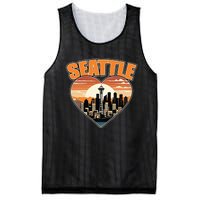 Seattle Gifts Apparel Souvenirs Usa Hiking Camping American Mesh Reversible Basketball Jersey Tank